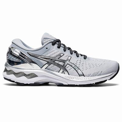 Asics Gel-Kayano 27 Platinum - Naisten Juoksukengät - Harmaat/Hopea